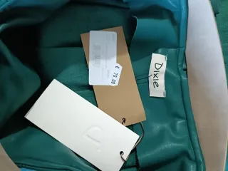 Saia plissada verde Dixie com cinto