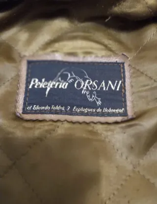 Chaqueta tipo cuero mujer Orsani marrón