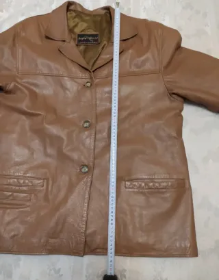 Chaqueta tipo cuero mujer Orsani marrón