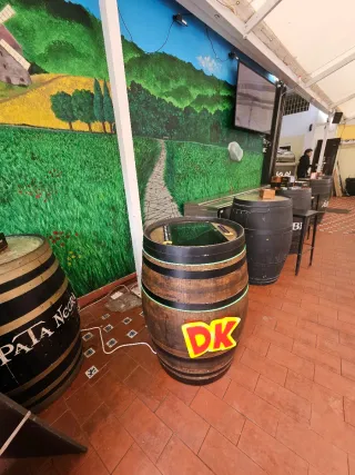 Barril Cocktail Retro Gaming Donkey Kong