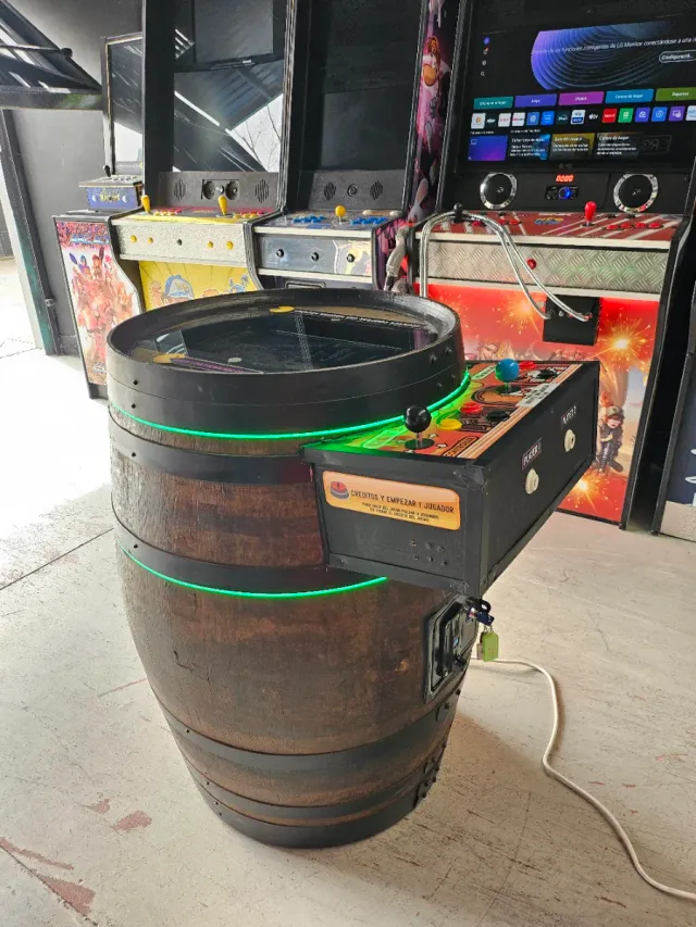 Barril Cocktail Retro Gaming Donkey Kong