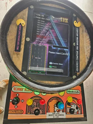 Barril Cocktail Retro Gaming Donkey Kong