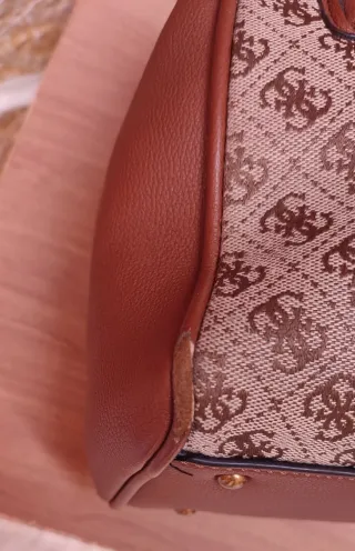 Borsa Guess Beige/Marrone con Logo G