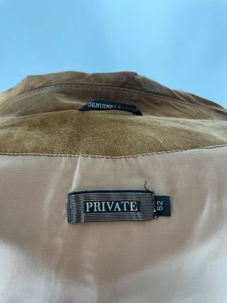 Giacca Blazer Vintage Pelle Scamosciata Uomo