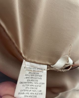 Giacca Blazer Vintage Pelle Scamosciata Uomo