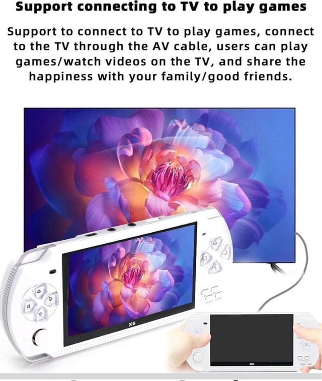 Consola Portátil GAMEPLAYER X6 Blanca