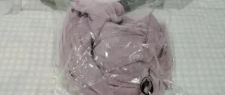 Foulard/cinturón malva comunión