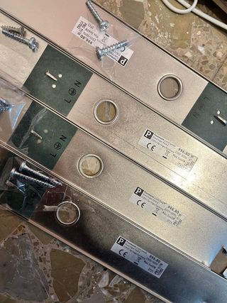 Apliques de bombillas plateados