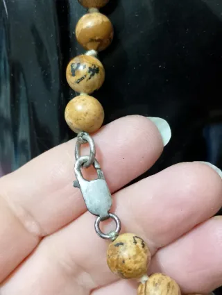 Collana Diaspro Picture Chiusura Argento 925