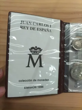 Cartera Juan Carlos I España 1996 pesetas