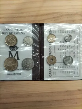 Cartera Juan Carlos I España 1996 pesetas