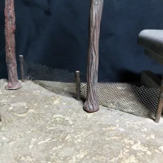 Base Diorama Maqueta Escena Bunker