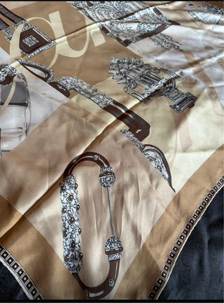 Pañuelo Cartier Beige y Marrón