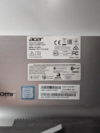 Acer Aspire C24-865 All in One