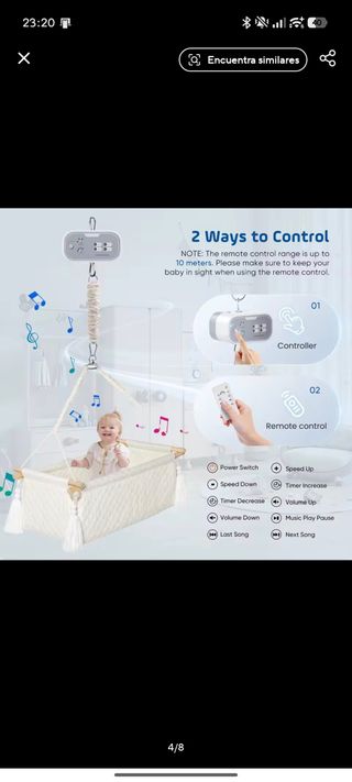 *Motor para Cuna Bluetooth 5-10kg bebe