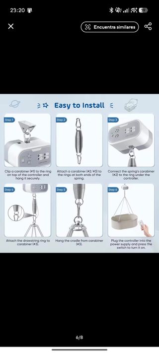 *Motor para Cuna Bluetooth 5-10kg bebe