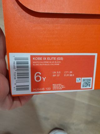 Nike Kobe 9 Elite What The Kobe Tallas 38-38,5-40