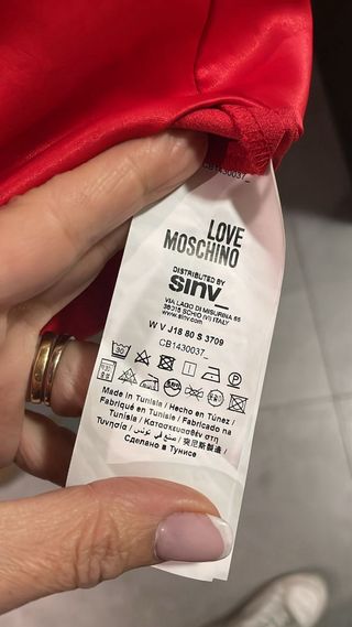 Vestido Moschino Rojo