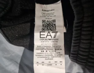 Pantalone tuta Emporio Armani nero