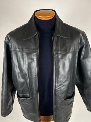 Giacca Vera Pelle Vintage Antica Pelleria Italy