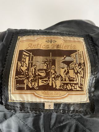 Giacca Vera Pelle Vintage Antica Pelleria Italy