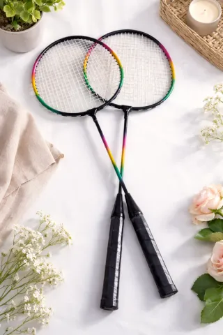 2 Raquetas de Bádminton Arcoíris