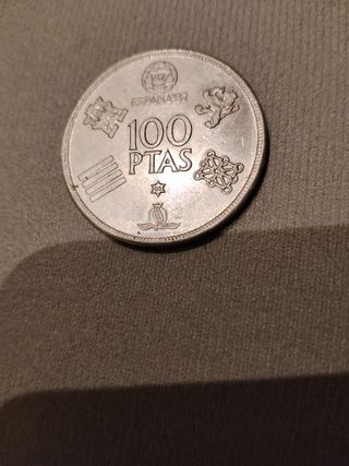 Moneda 100 Pesetas Mundial 82 Juan Carlos I