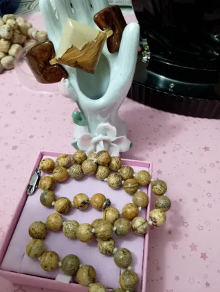 Set collana e bracciale argento e diaspro