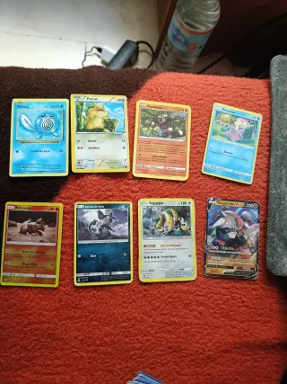 Lote Cartas Pokémon: Pancham, Pansage, Piplup, Poi