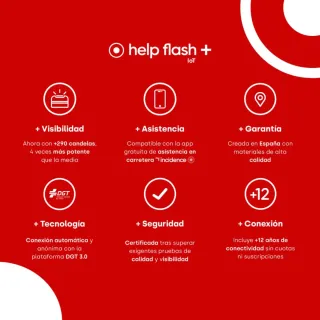 Baliza V16 Conectada DGT Help Flash+. NUEVA