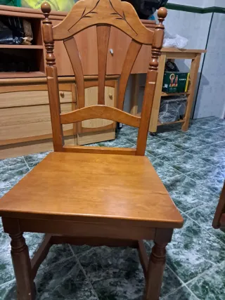Sillas de comedor madera maciza