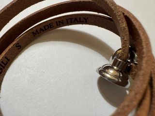 Bracciale Amen in pelle con chiusura magnetica