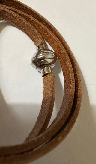 Bracciale Amen in pelle con chiusura magnetica