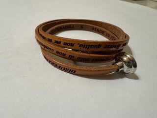 Bracciale Amen in pelle con chiusura magnetica