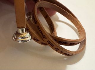 Bracciale Amen in pelle con chiusura magnetica