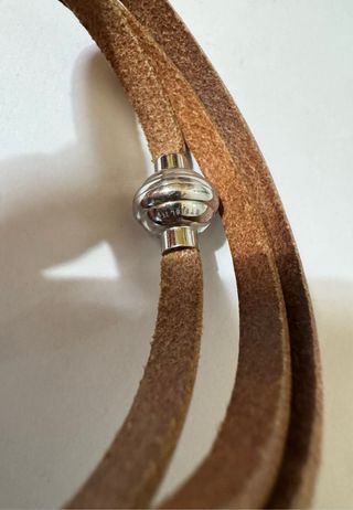 Bracciale Amen in pelle con chiusura magnetica