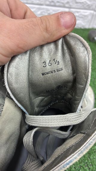 Hogan Stivaletto Grigio Pelle Scamosciata