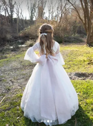 Vestido Comunión 8-9 años + Cancán + Cerpa
