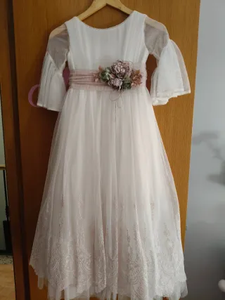 Vestido Comunión 8-9 años + Cancán + Cerpa