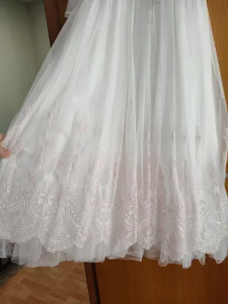 Vestido Comunión 8-9 años + Cancán + Cerpa