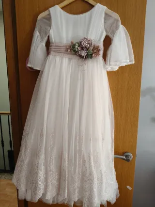 Vestido Comunión 8-9 años + Cancán + Cerpa