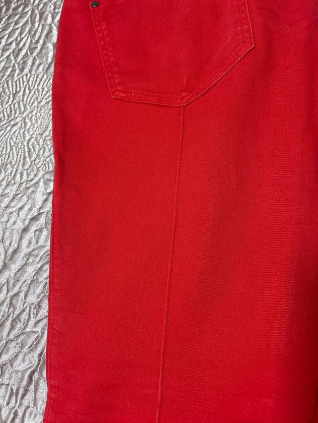 Pantalón Mujer Caramelo Rojo