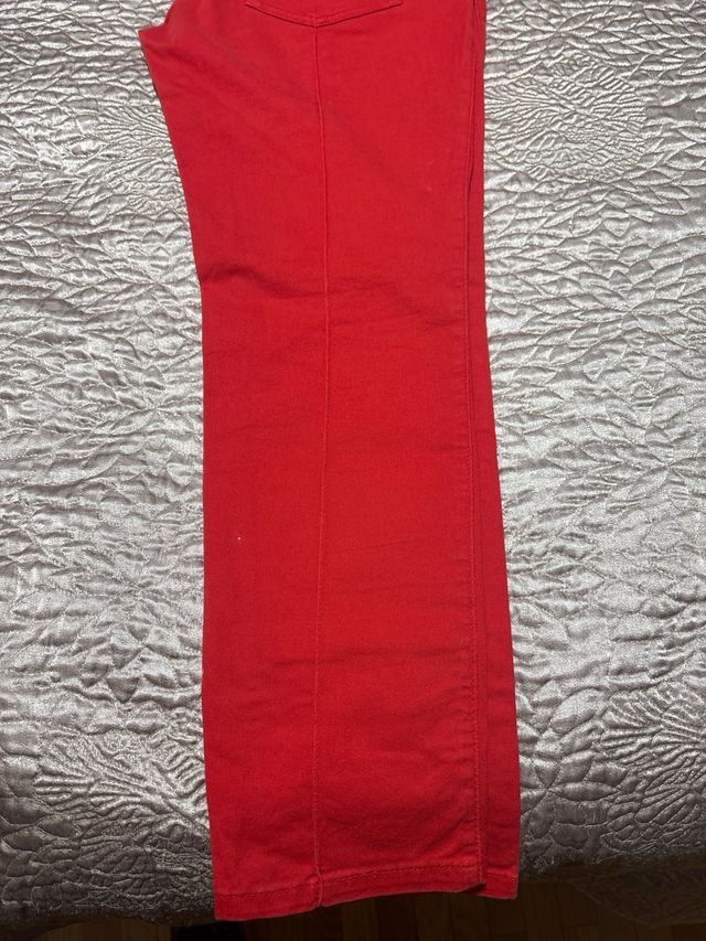 Pantalón Mujer Caramelo Rojo