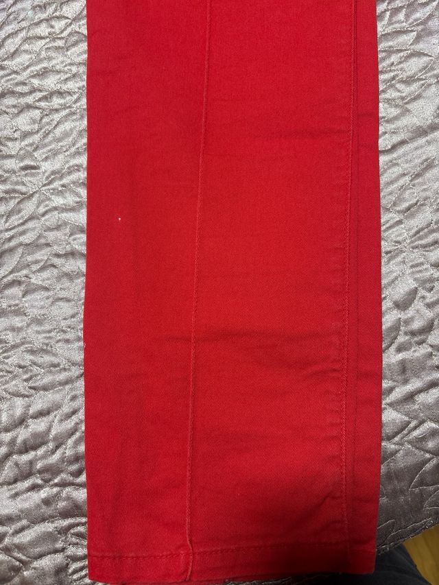 Pantalón Mujer Caramelo Rojo