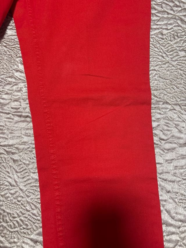 Pantalón Mujer Caramelo Rojo