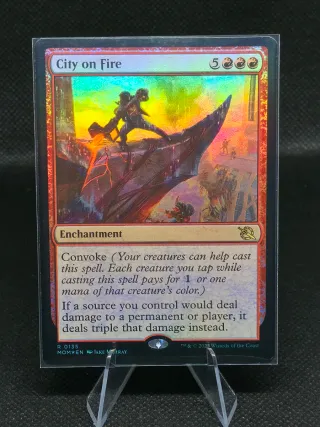 MTG MOM City on Fire R #135 Foil NM