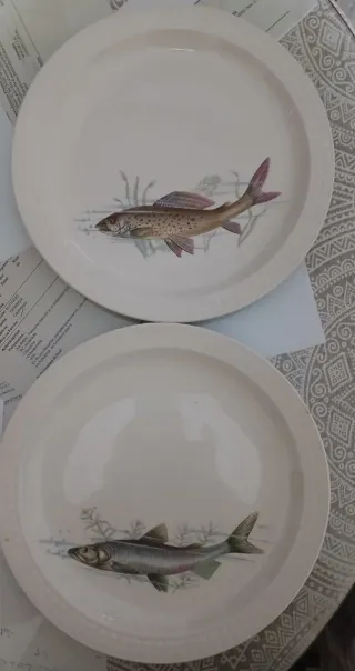 Juego Porcelana Antigua Decorada