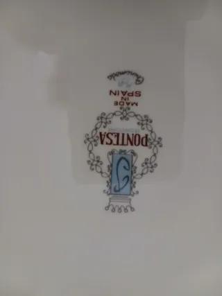 Juego Porcelana Antigua Decorada