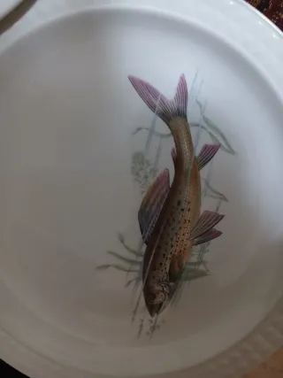 Juego Porcelana Antigua Decorada