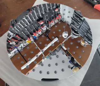 Coluna de chuveiro em metal